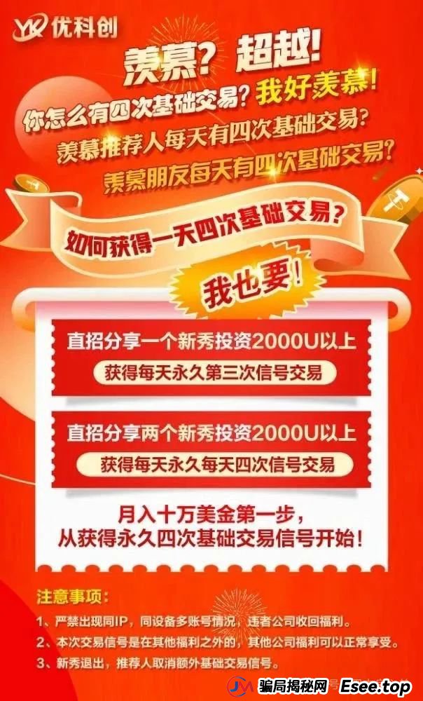 曝光 | 优科创（利鼎交易所）跟单类资金盘骗局，背后不为人知的事，注意警惕。