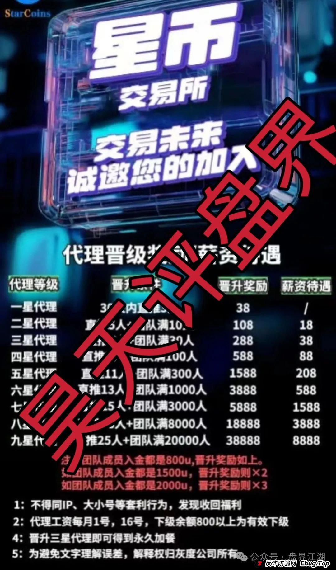 星币交易所跟单类资金盘骗局,已经开始单割,高度预警,即将崩盘跑路! 星币交易所跟单类资金盘骗局,已经开始单割,高度预警,即将崩盘跑路!