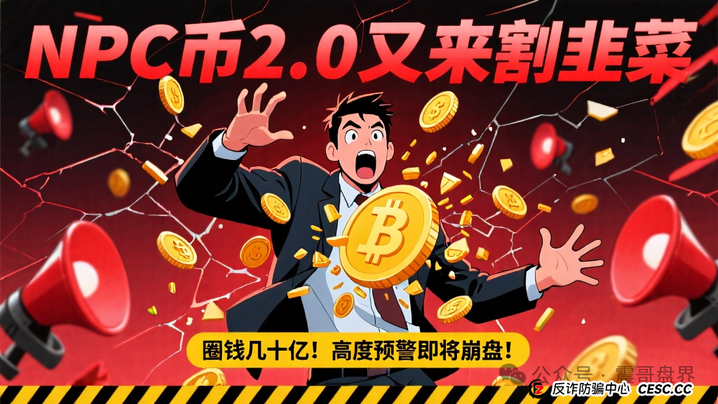 NPC币2.0又来割韭菜，圈钱几十亿，高度预警即将崩盘