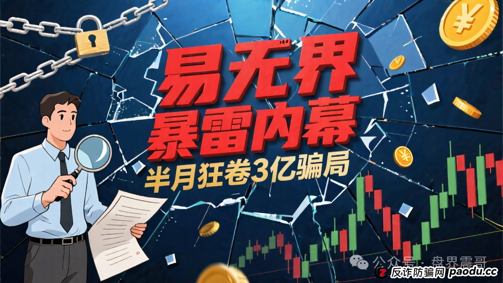 易无界暴雷内幕：震哥带你扒皮这个半月狂卷3亿的骗局！