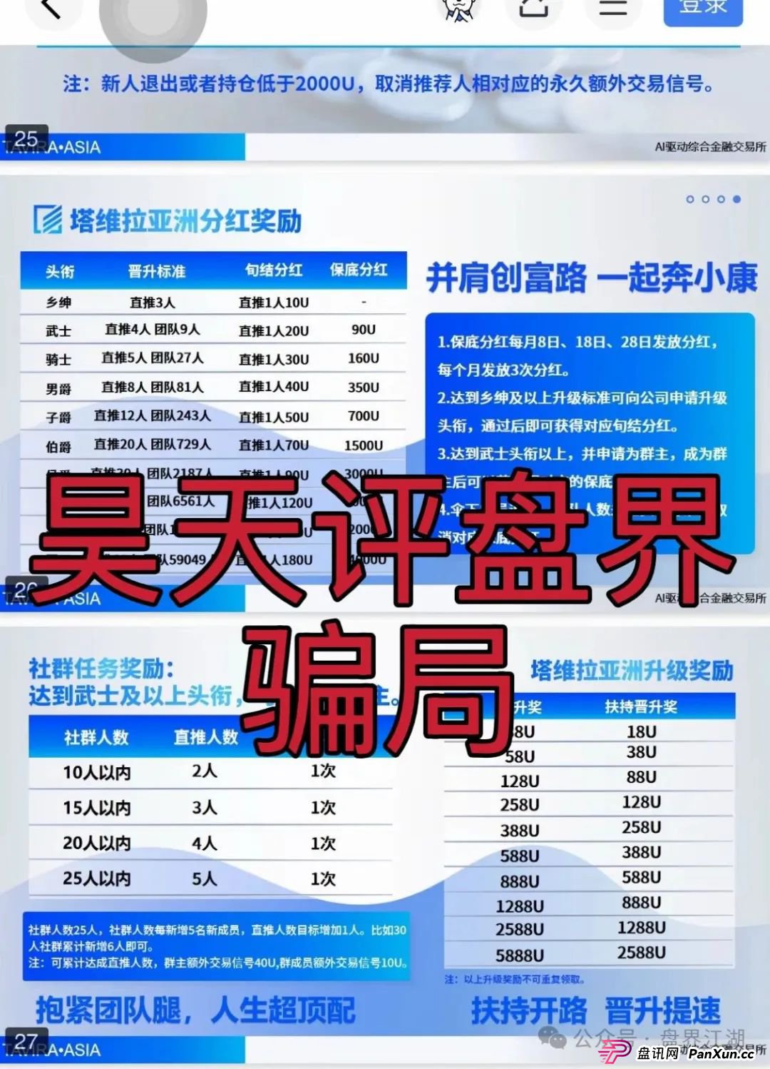 塔维拉亚洲资金盘骗局原悦比特诈骗团伙所开，典型的一轮圈韭菜盘，这伙诈骗团伙一个月开几个韭菜盘，看见一定要远离！