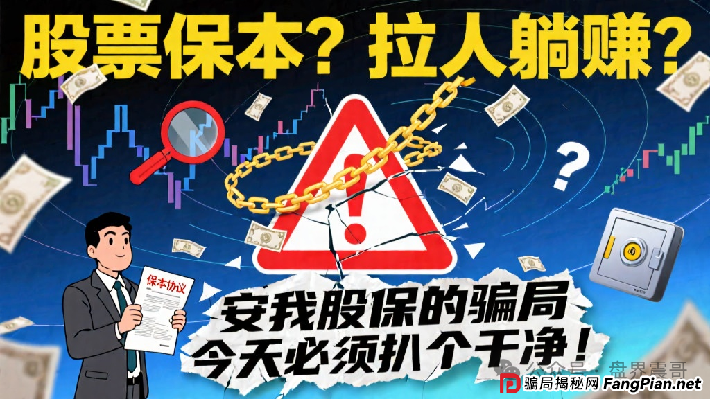 股票保本?拉人躺赚?“安我股保”的骗局今天必须扒个干净! 股票保本?拉人躺赚?“安我股保”的骗局今天必须扒个干净!