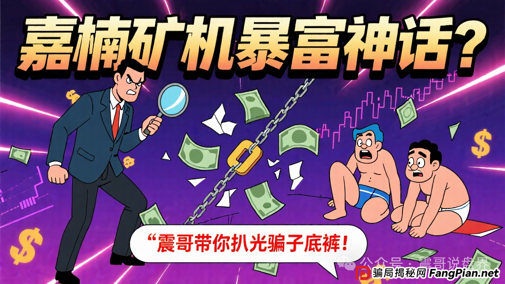 嘉楠矿机暴富神话?震哥带你扒光骗子底裤! 嘉楠矿机暴富神话?震哥带你扒光骗子底裤!