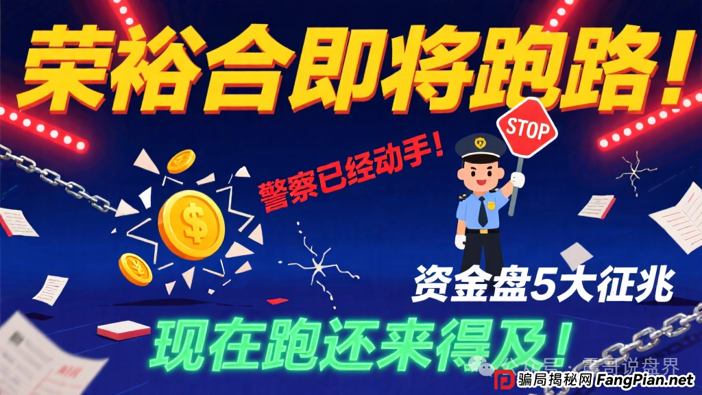 荣裕合即将跑路!警察已经动手!资金盘5大征兆,现在跑还来得及! 荣裕合即将跑路!警察已经动手!资金盘5大征兆,现在跑还来得及!