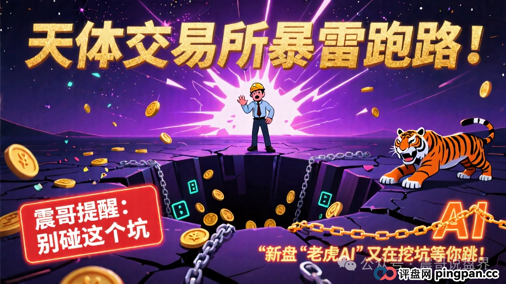 “天体交易所”暴雷跑路！别碰这个坑，新盘“老虎AI”又在挖坑等你跳