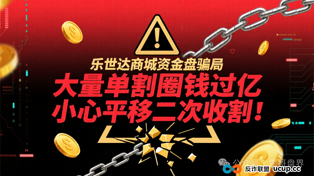 乐世达商城资金盘骗局，大量单割圈钱过亿，小心平移二次收割！