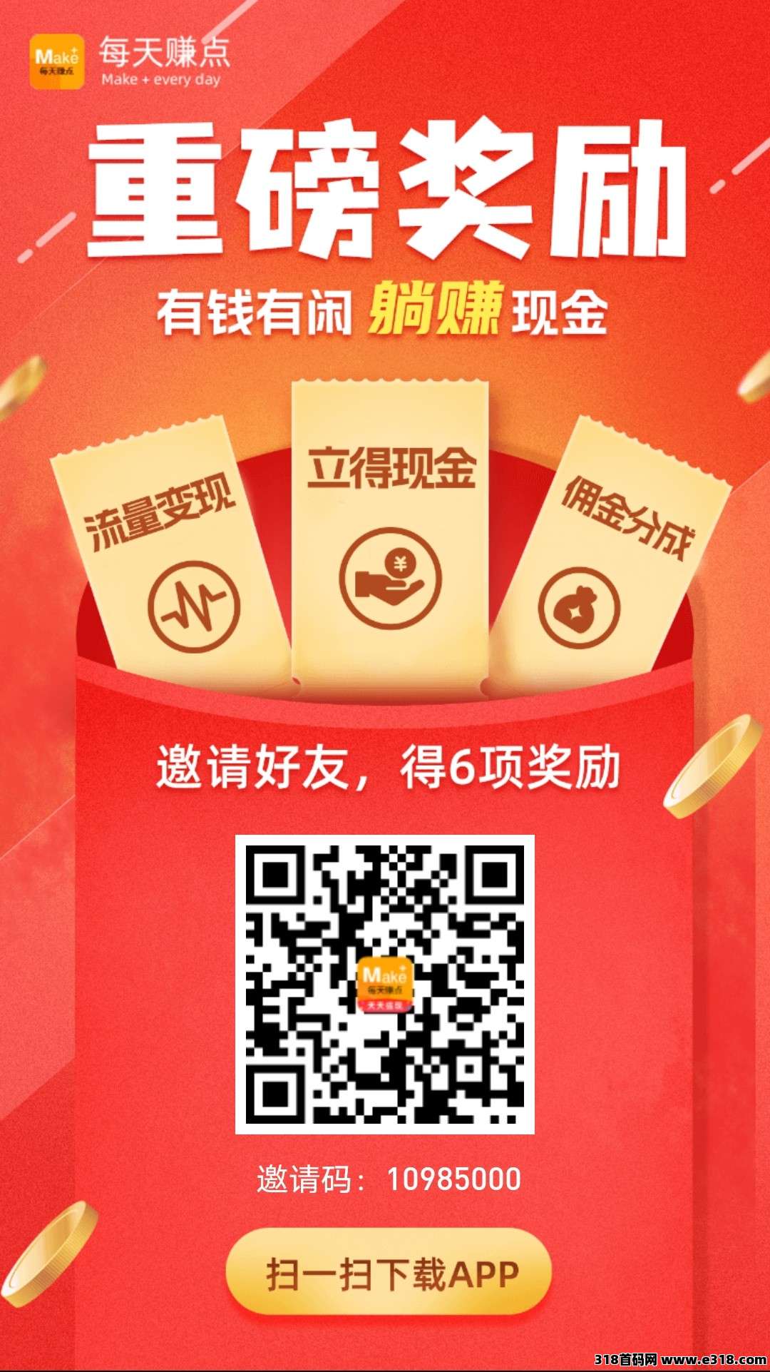 每天赚点APP，多劳多得，上不封顶