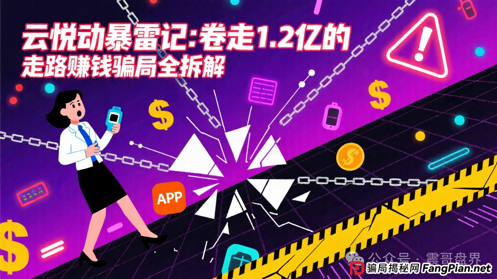 云悦动暴雷记：卷走1.2亿的走路赚钱骗局全拆解