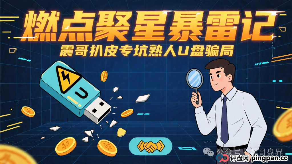 《燃点聚星暴雷记》:震哥带你扒皮这个专坑熟人的U盘骗局 《燃点聚星暴雷记》:震哥带你扒皮这个专坑熟人的U盘骗局