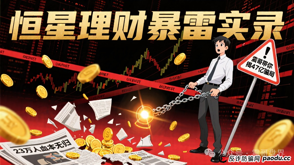 【恒星理财暴雷实录】震哥带你47亿骗局的老底，23万人血本无归