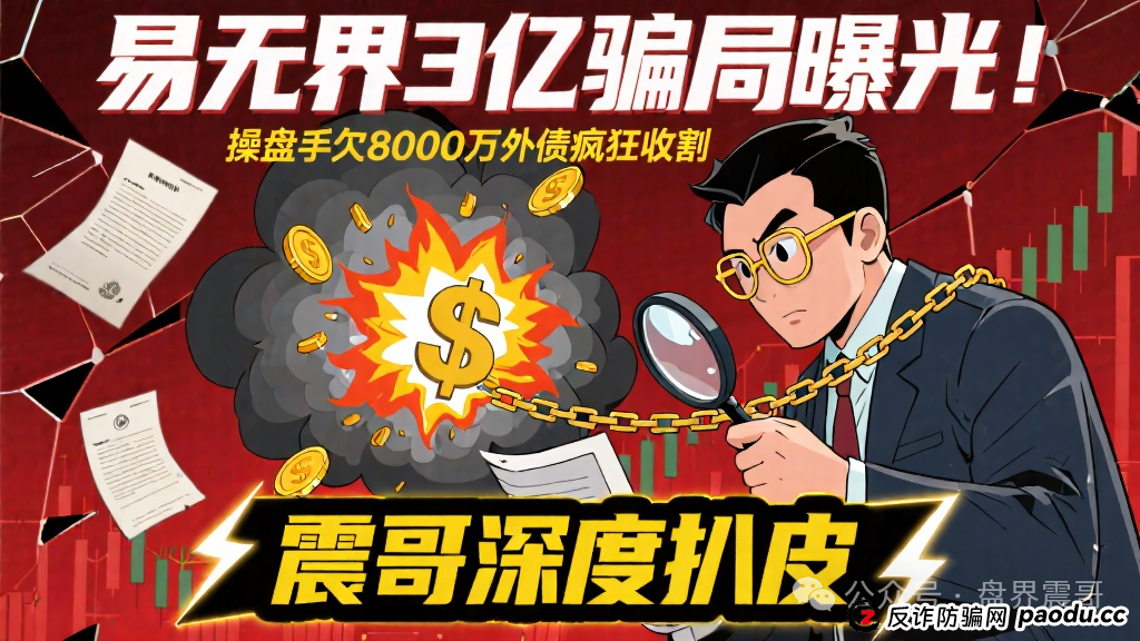 易无界3亿骗局曝光！操盘手欠8000万外债疯狂收割，震哥深度扒皮