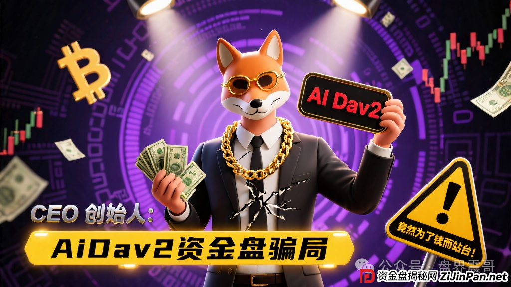 AiDav2资金盘骗局的CEO 创始人：竟然为了钱而站台！
