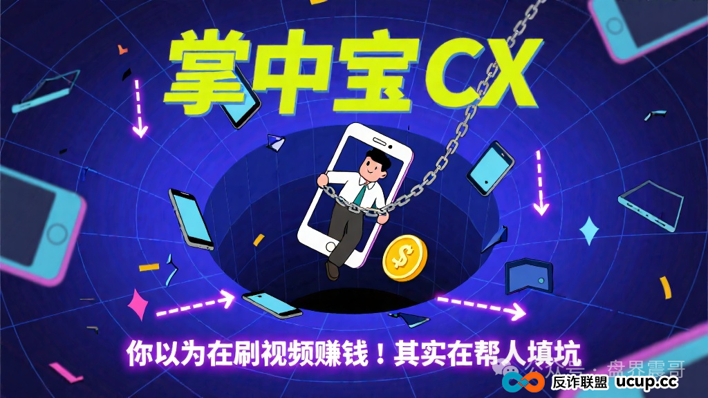 掌中宝CX：你以为在刷视频赚钱，其实在帮人填坑