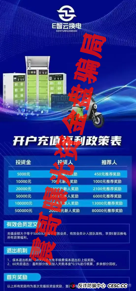 E智云换电暴雷预警!震哥拆穿年入13万的画饼套路 E智云换电暴雷预警!震哥拆穿年入13万的画饼套路