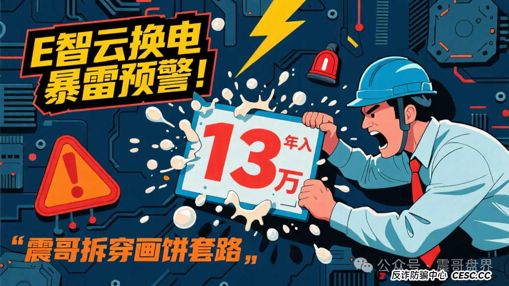 E智云换电暴雷预警!震哥拆穿年入13万的画饼套路 E智云换电暴雷预警!震哥拆穿年入13万的画饼套路