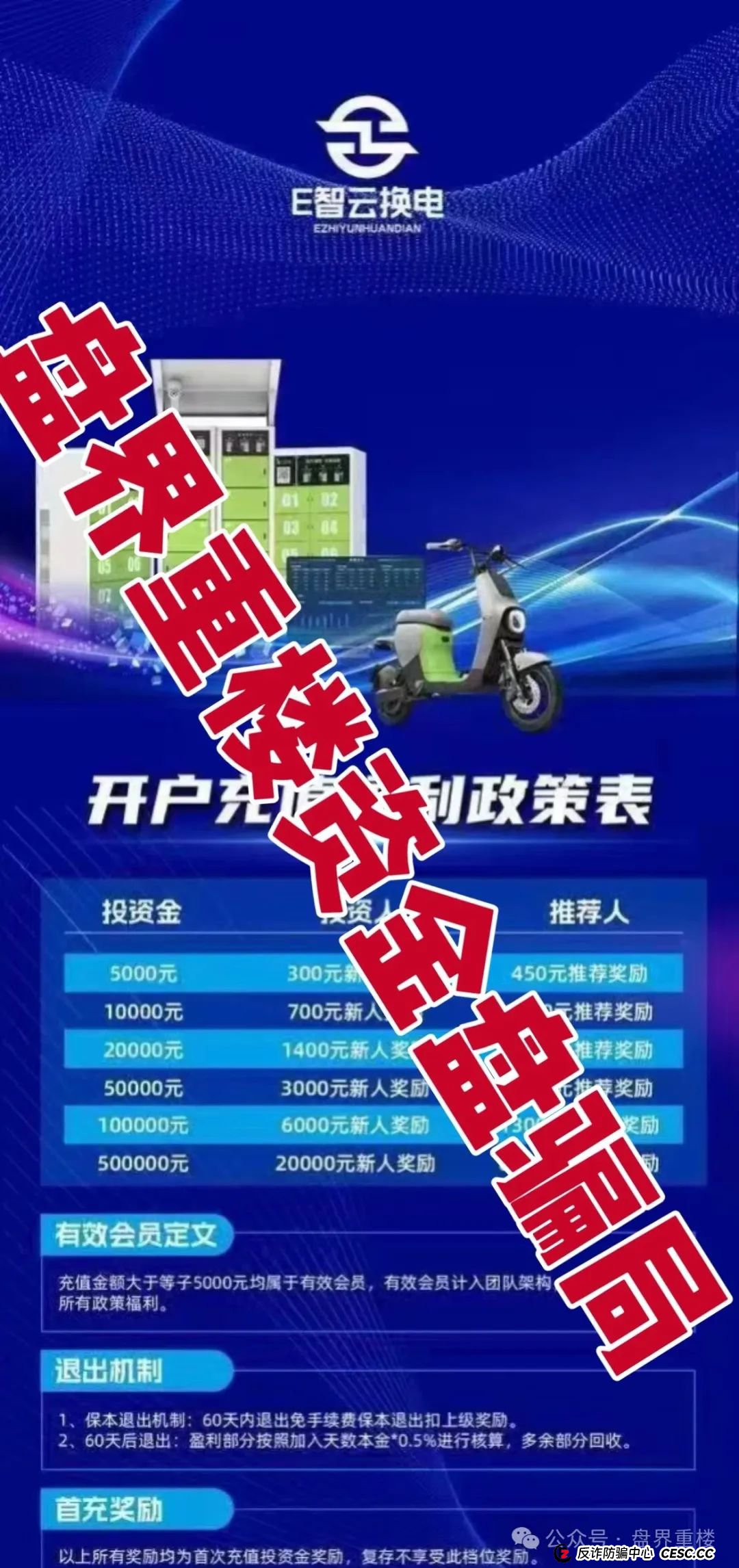 E智云换电真相揭秘:新能源风口下的资金盘陷阱,高度预警,即将崩盘跑路! E智云换电真相揭秘:新能源风口下的资金盘陷阱,高度预警,即将崩盘跑路!
