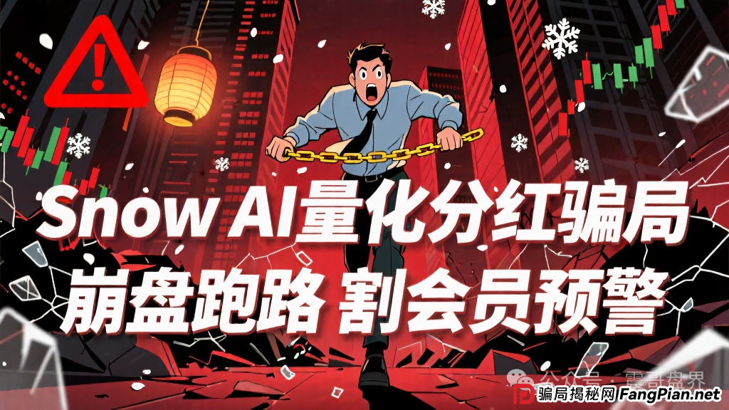 Snow AI量化分红资金盘骗局，开始单割会员，即将崩盘跑路