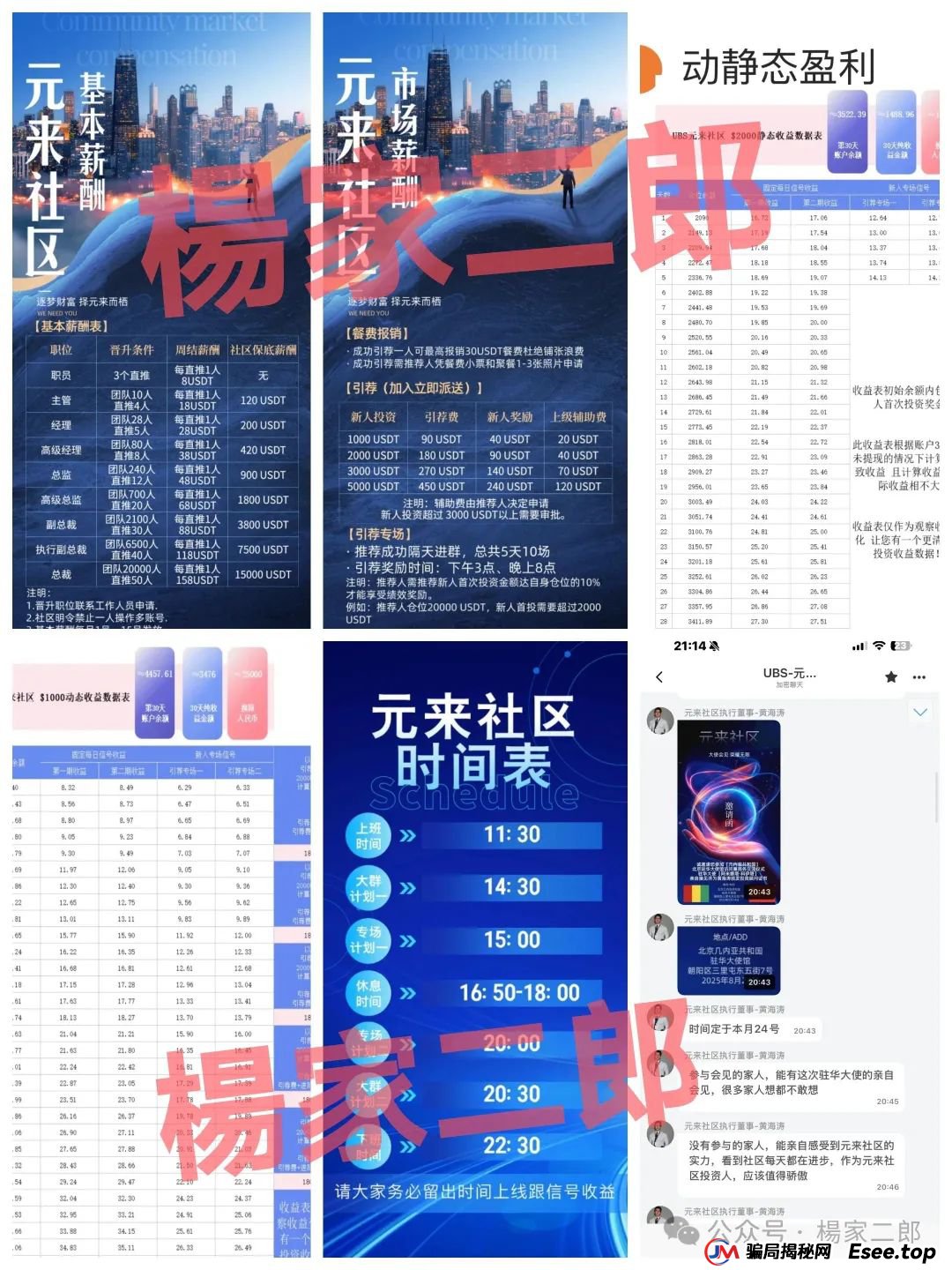 曝光几个最近高危超级短命杀猪盘骗局：众盛合约，通利达，瑞士百达，HKD交易所，元来社区UBS，中康健康，Blackstone黑石，塔维拉亚洲，中巴光伏！