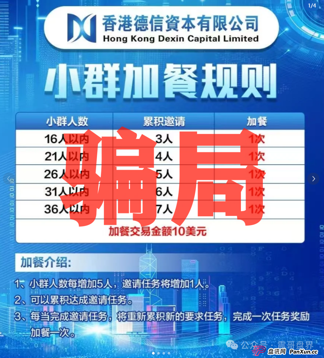 德信资本是资金盘诈骗，平移的重启项目，已经单割即将崩盘