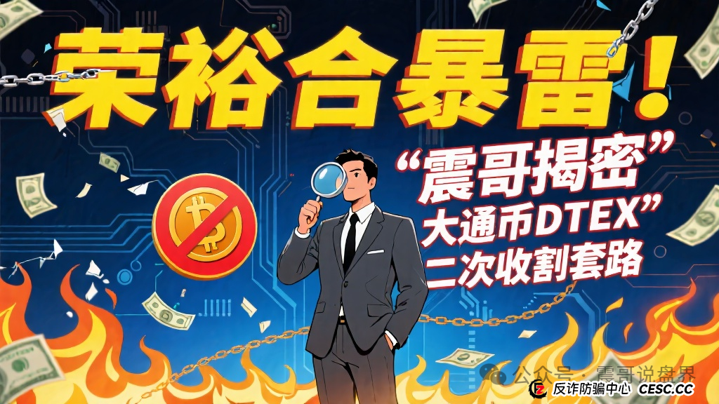 荣裕合暴雷!震哥带你扒皮“大通币DTEX”二次收割套路 荣裕合暴雷!震哥带你扒皮“大通币DTEX”二次收割套路