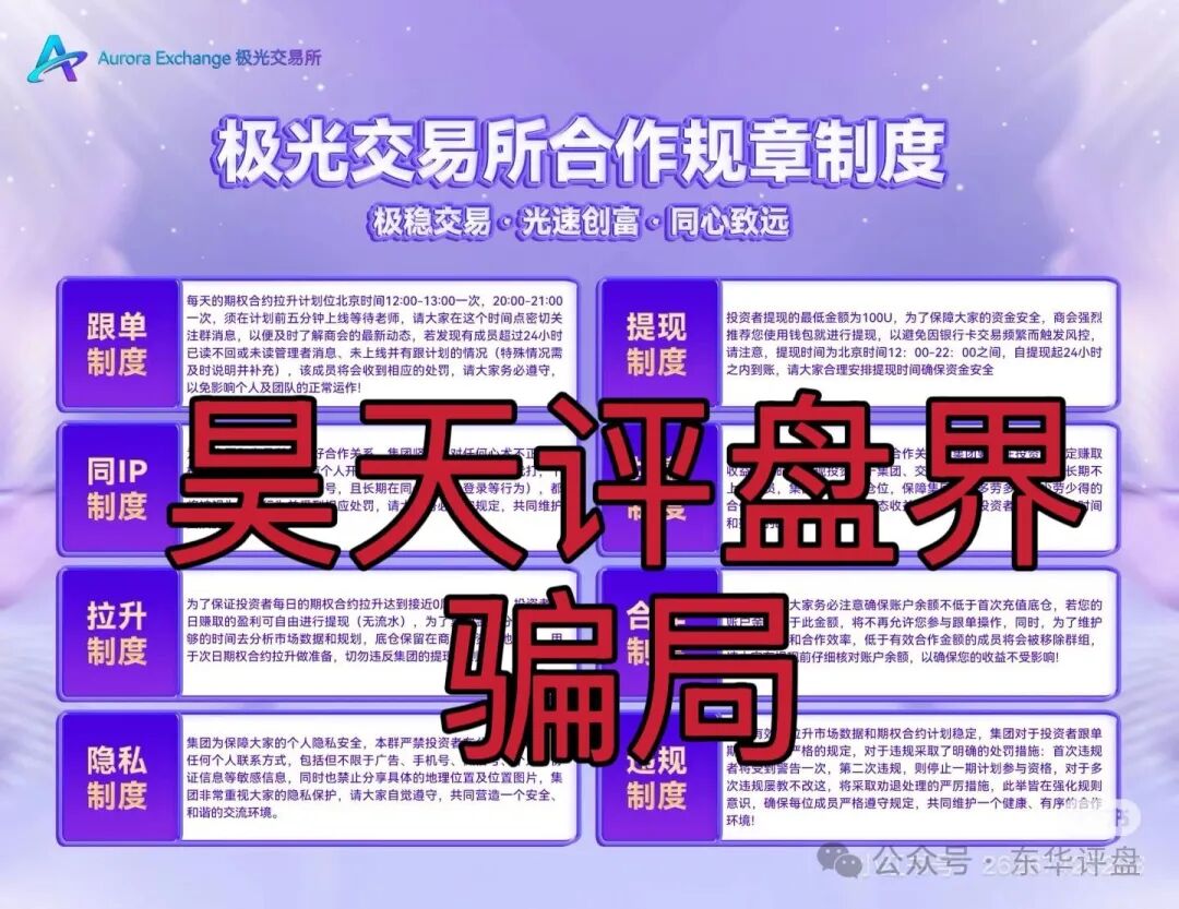 极光交易所跟单类资金盘骗局，典型的一轮圈杀猪盘，看见一定要远离！