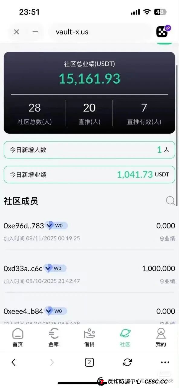 VAX（VaultX）暴雷倒计时？千万资金已入袋，操盘手随时跑路！