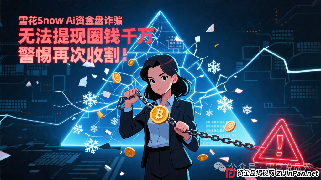 雪花Snow Ai量化资金盘诈骗，无法提现，圈钱千万，警惕再次收割