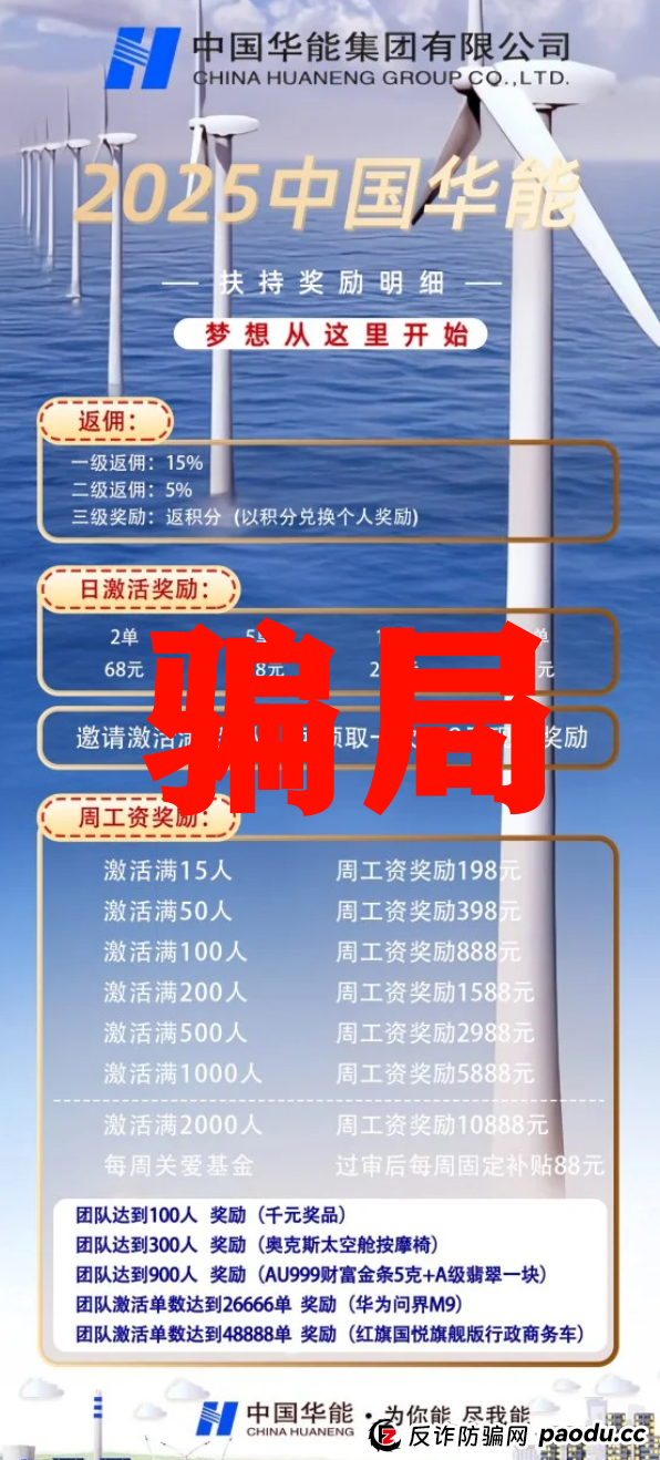 华能优选假冒国企骗局,警惕冒牌资金盘,看见远离 华能优选假冒国企骗局,警惕冒牌资金盘,看见远离