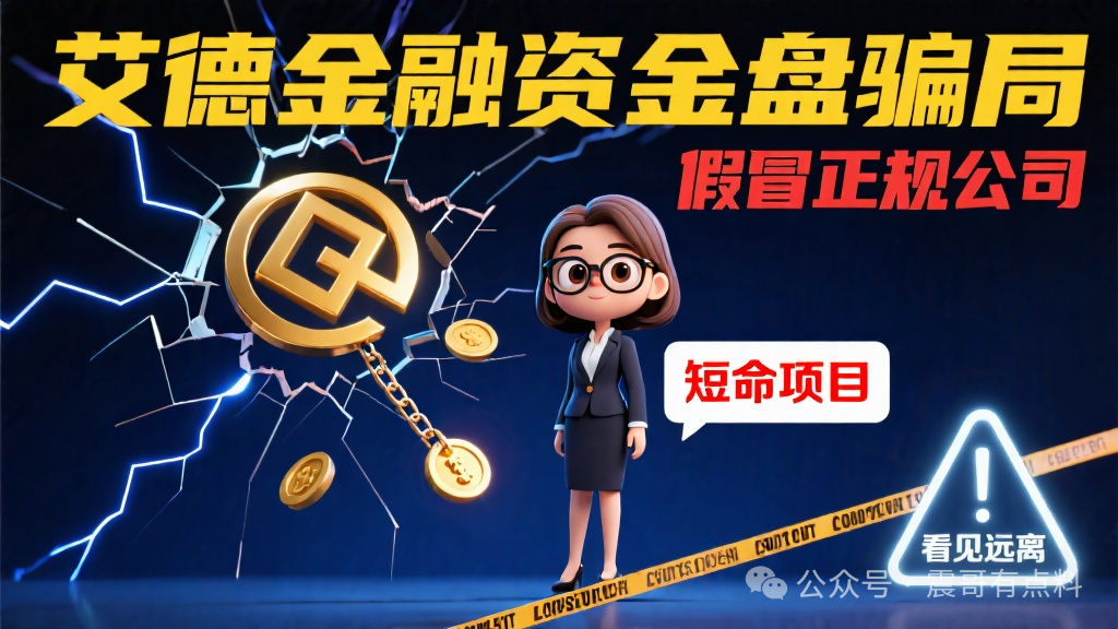 艾德金融资金盘骗局，假冒正规公司，短命项目，看见远离