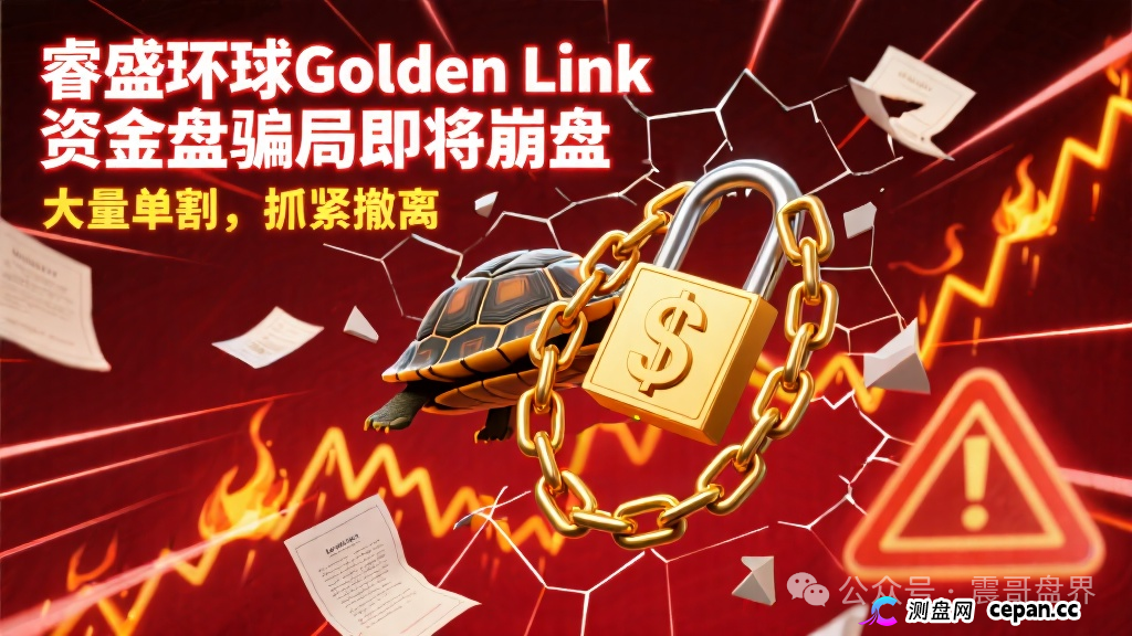 睿盛环球Golden Link资金盘骗局即将崩盘，大量单割，抓紧撤离
